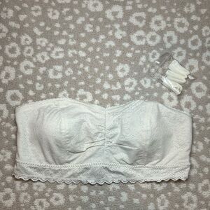 Torrid Curve White Lace Strapless Bra
